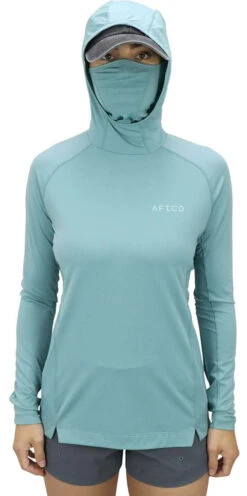 Aftco Womens Adapt Performance Hood - Aquifer - Large