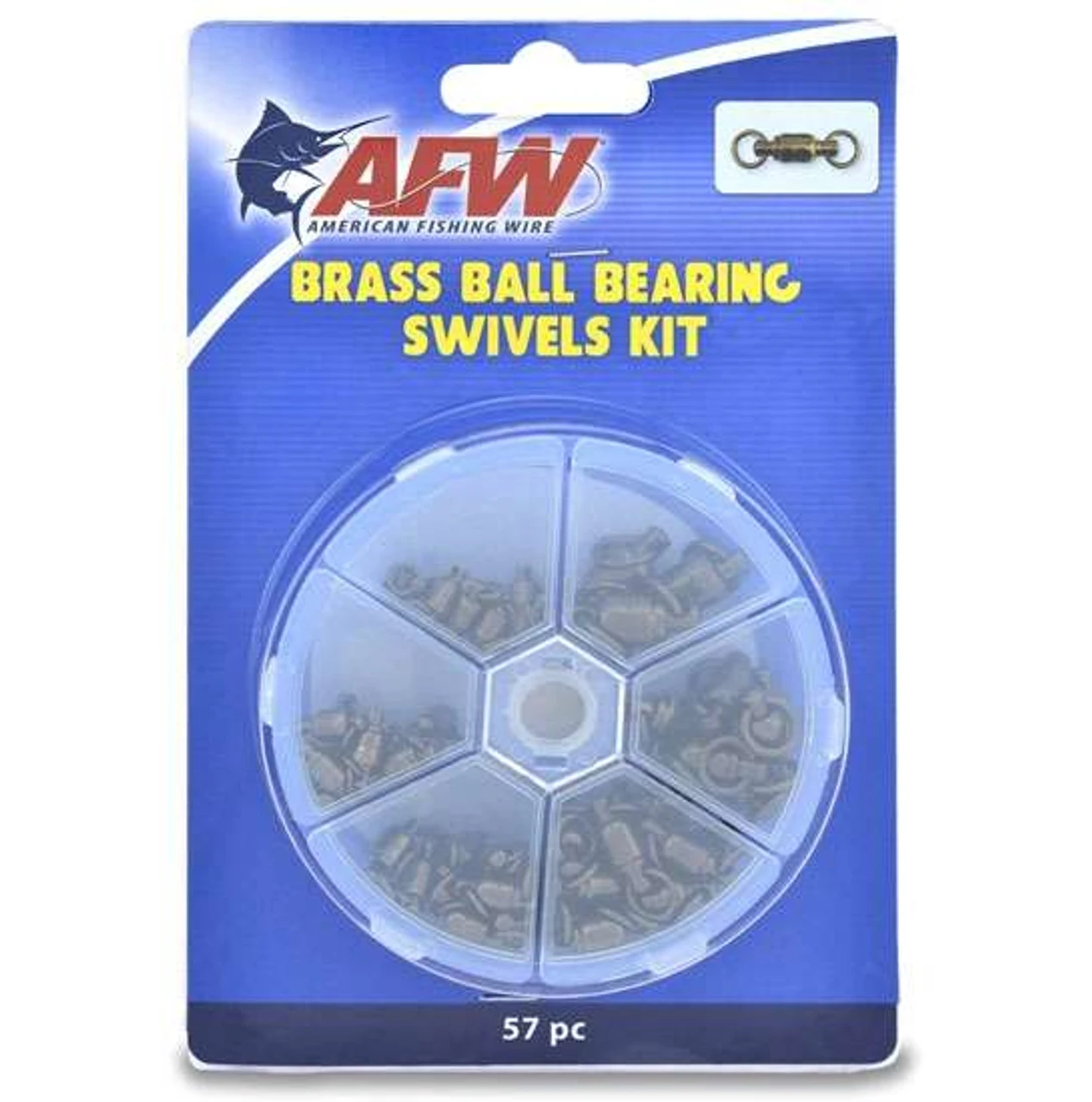 AFW TKB00006 Brass Ball Bearing Swivels Kit 57 Pieces 1 AFW TKB00006 Brass Ball Bearing Swivels Kit 57 Pieces
