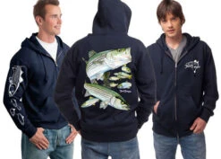 David Dunleavy Striped Bass Zip Hoodie