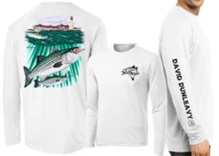 David Dunleavy Striper/Lighthouse Long Sleeve Shirts