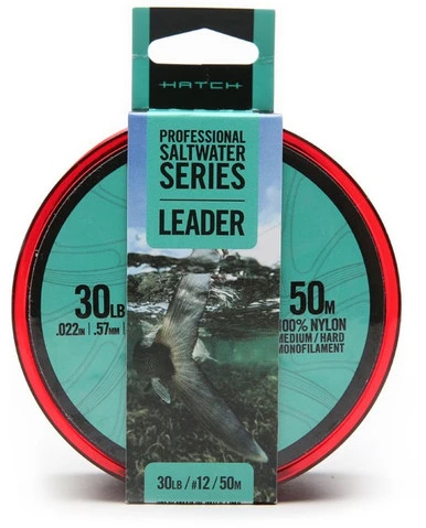 Hatch Professional Saltwater Series Med/Hard Monofilament Leader - 50M 1 Hatch Professional Saltwater Series Med/Hard Monofilament Leader - 50M