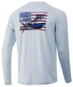Huk KC Chasin Flags Pursuit Long Sleeve Shirt - Plein Air - XX-Large