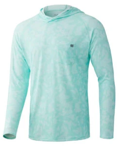 Huk Waypoint Running Lakes Hoodie - Beach Glass - Medium