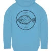 Jetty Flounder UV Hoodie - Light Blue - X-Large