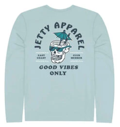 Jetty Painkiller UV Long Sleeve T-Shirt - Light Blue