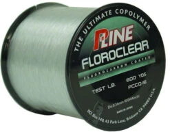 P-Line Floroclear Fluorocarbon Coated Mono Line - 15lb - 600yds