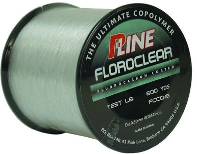 P-Line Floroclear Fluorocarbon Coated Mono Line - 15lb - 600yds 1 P-Line Floroclear Fluorocarbon Coated Mono Line - 15lb - 600yds