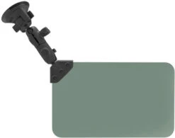 RAM MOUNTS RAM Suction Cup Mount W/ Dark Green Sun Visor - 50% Tint