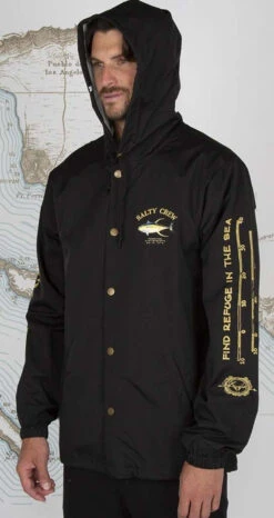 Salty Crew Ahi Mount Snap Jacket - Black - Medium 5 Salty Crew Ahi Mount Snap Jacket - Black - Medium -Fishing Tackle Shop salty crew ahi mount snap jacket black m 02095.1651421705