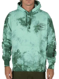 Salty Crew Stealth Tie Dye Fleece - Sea Foam - 2X-Large