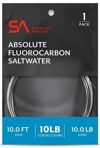 Scientific Anglers Absolute Fluorocarbon Saltwater Leader - 10ft 1 Scientific Anglers Absolute Fluorocarbon Saltwater Leader - 10ft