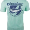 TackleDirect Marlin Short Sleeve T-Shirt - Heather Seafoam - Large