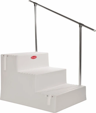 Todd 91-2335 Triple Boarding Step With Handrail 1 Todd 91-2335 Triple Boarding Step With Handrail