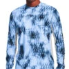 Under Armour Iso-Chill Shorebreak Camo Long Sleeve Shirt - Carolina Blue - 2XL