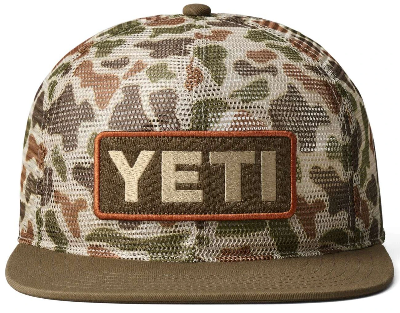 Yeti Mesh Camo Flat Brim Hat - Brown Camo 3 Yeti Mesh Camo Flat Brim Hat - Brown Camo - Image 3